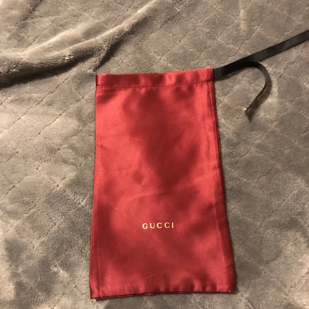 Gucci sunglasses  or accessories satin bag new